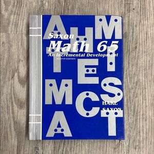 Saxon Math 65 Textbook